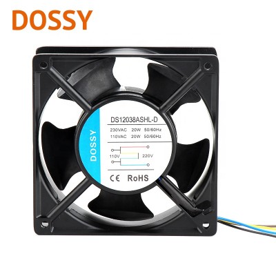 12038 double voltage 110V 220V AC 4 inch Axial  Industrial Fan