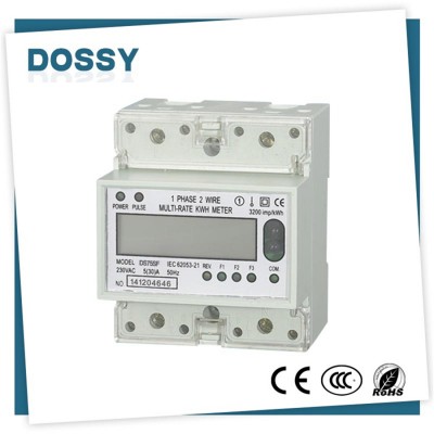 Plc electronic energy meter with din rail type