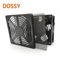 120x120x38mm ventilation cooling fan with FK2120 dust filter and fan grill unit